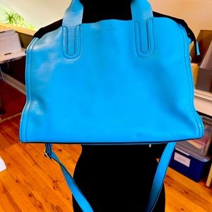 Women’s Leather Turquoise Handbag by Canadian brand UPDOO